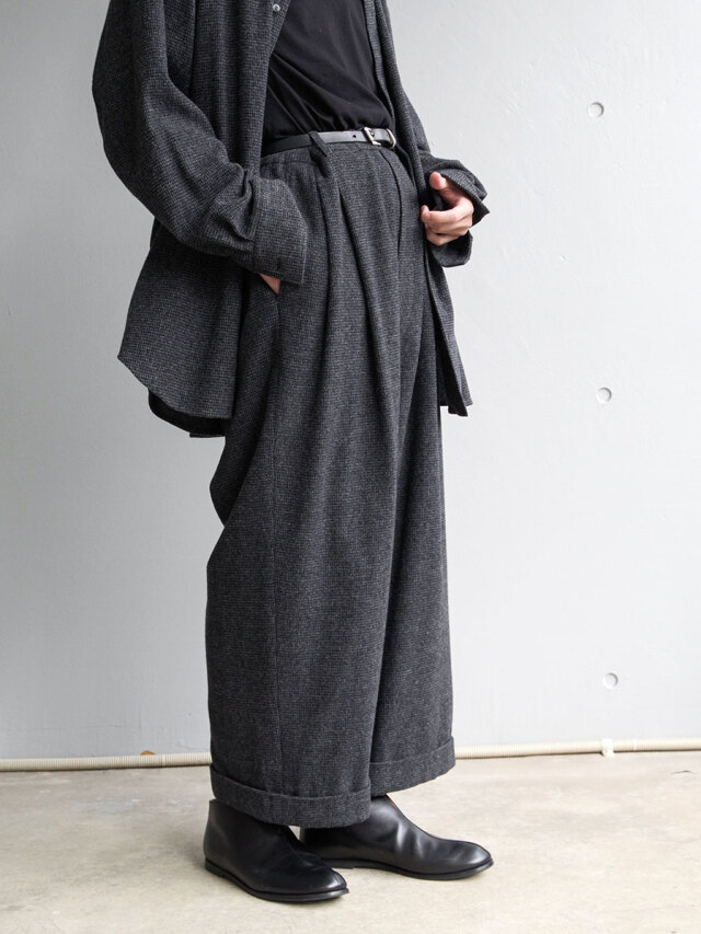 パンツ YOKO SAKAMOTO (M)Double Pleated Trousers YOKO SAKAMOTO] DOUBLE PLEATED TROUSERS – In part