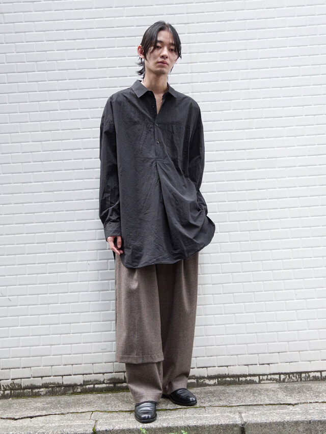 LIDNM Linen Wool Fatigue Pants Sサイズ LIDNM】LINEN WOOL FATIGUE