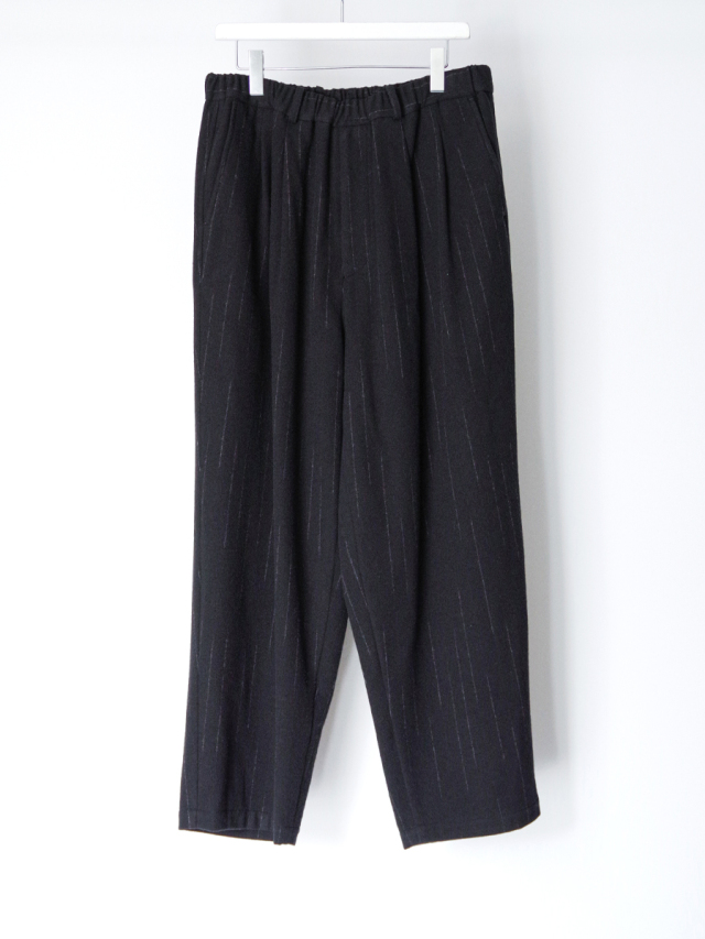 YOKO SAKAMOTO "DOUBLE PLEATED WIDE EASY PANTS" - STRIPE