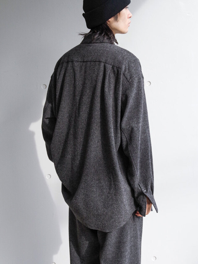 yoko sakamoto ロングシャツジャケット YOKO SAKAMOTO ヨーコサカモト 「SHIRT JACKET 」- WEEKENDER SHOP
