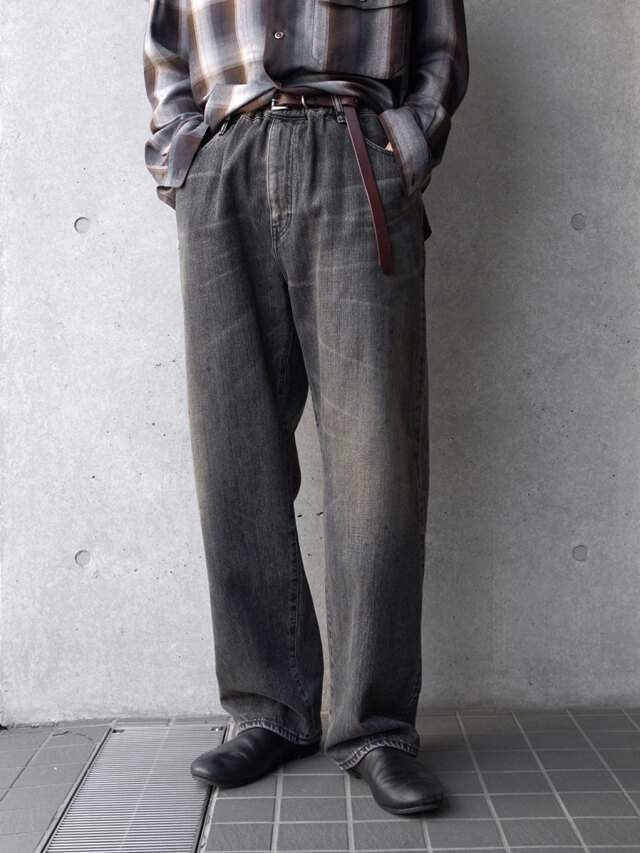 YOKO SAKAMOTO "5POCKET EASY PANTS" - VINTAGE BLACK