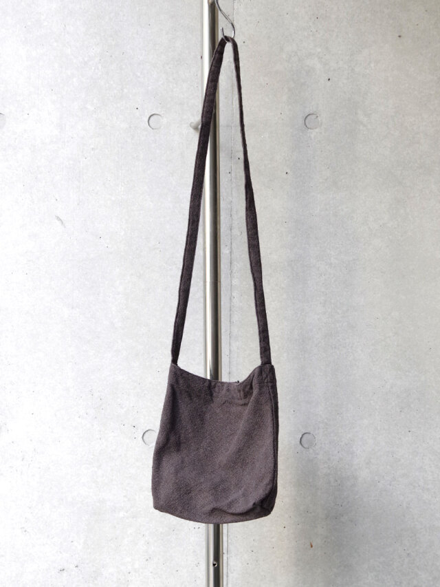 YOKO SAKAMOTO "RESEARCHER BAG - MEDIUM" - SILK / LINEN - BROWN