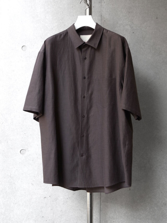 YOKO SAKAMOTO "FIT S/S SHIRT" - BROWN