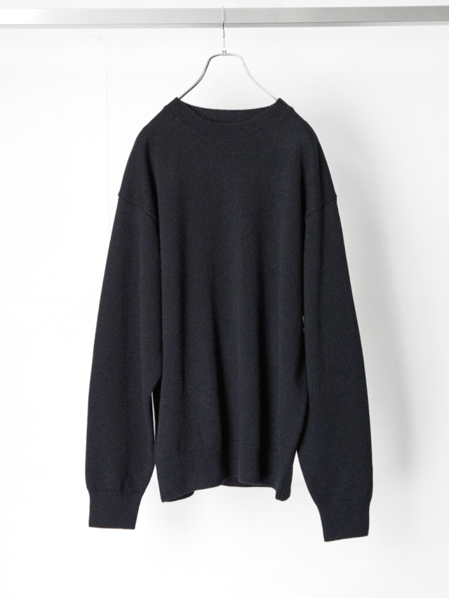 YOKO SAKAMOTO "CREW NECK KNIT" - BLACK