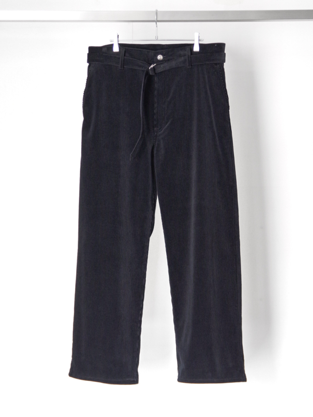 YOKO SAKAMOTO "BELTED TROUSERS" - BLACK