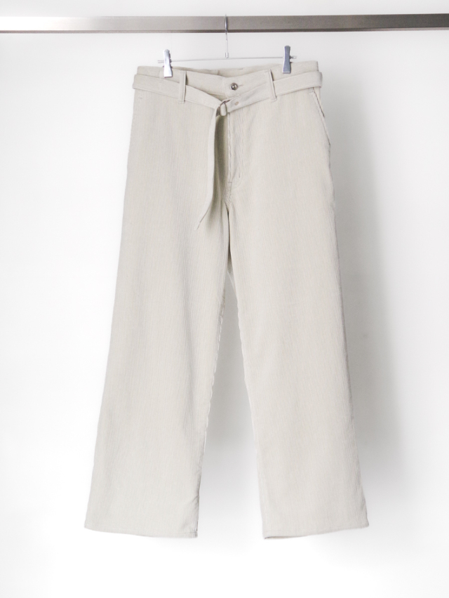 YOKO SAKAMOTO "BELTED TROUSERS" - IVORY