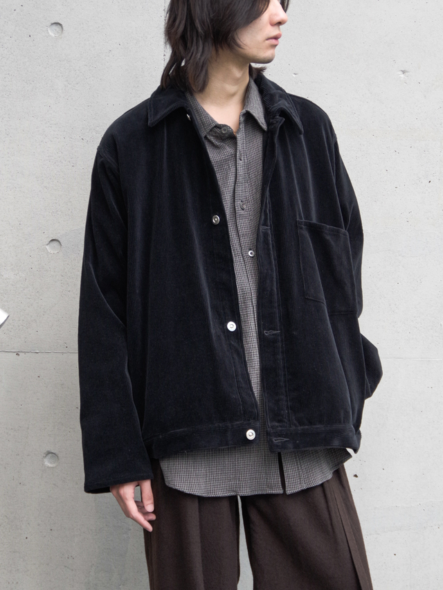 YOKO SAKAMOTO "WORK BLOUSE" - BLACK
