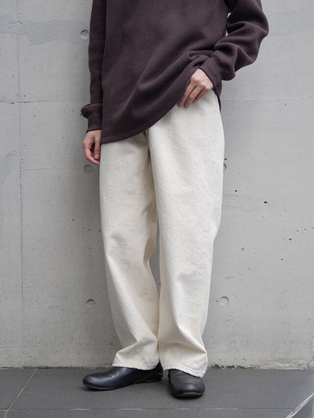 YOKO SAKAMOTO "5POCKET EASY PANTS" - ECRU