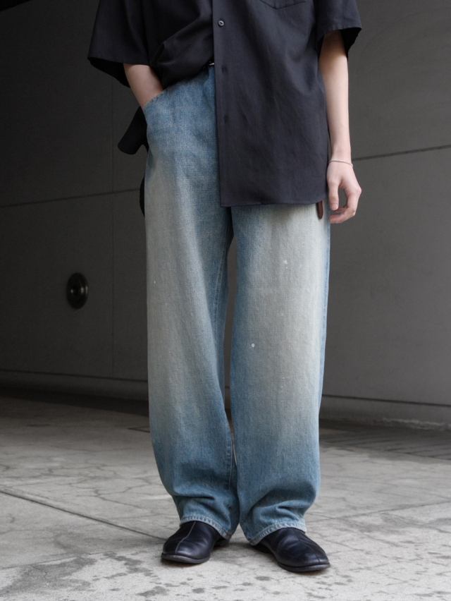 YOKO SAKAMOTO "5POCKET EASY PANTS" - FADE INDIGO