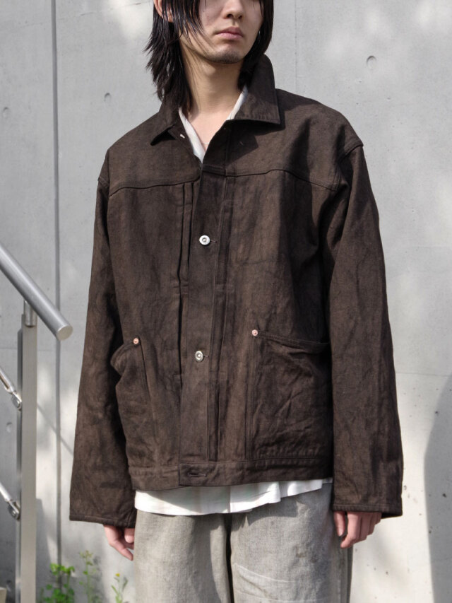 YOKO SAKAMOTO "PLEATS JACKET" - KAKISHIBU