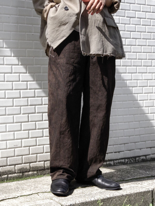 YOKO SAKAMOTO "5POCKET EASY PANTS" - KAKISHIBU
