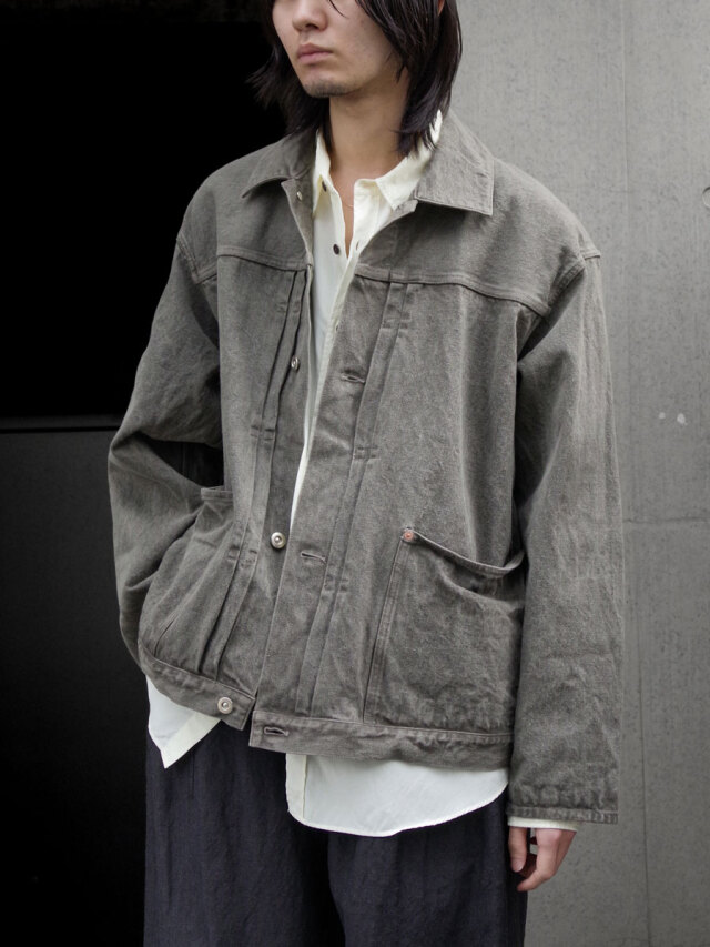 YOKO SAKAMOTO "PLEATS JACKET" - MUGWORT