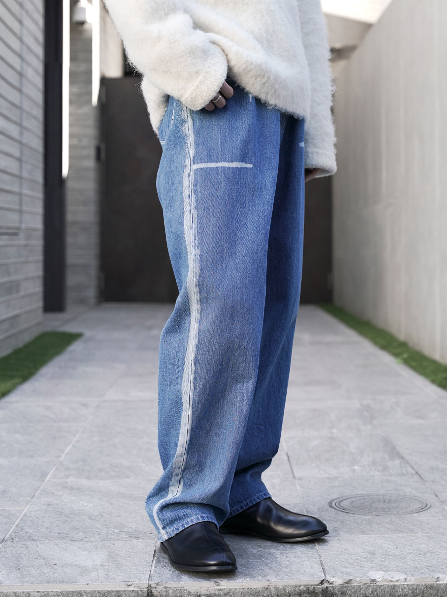 EMAM "PAINT BREACH DENIM PANTS"