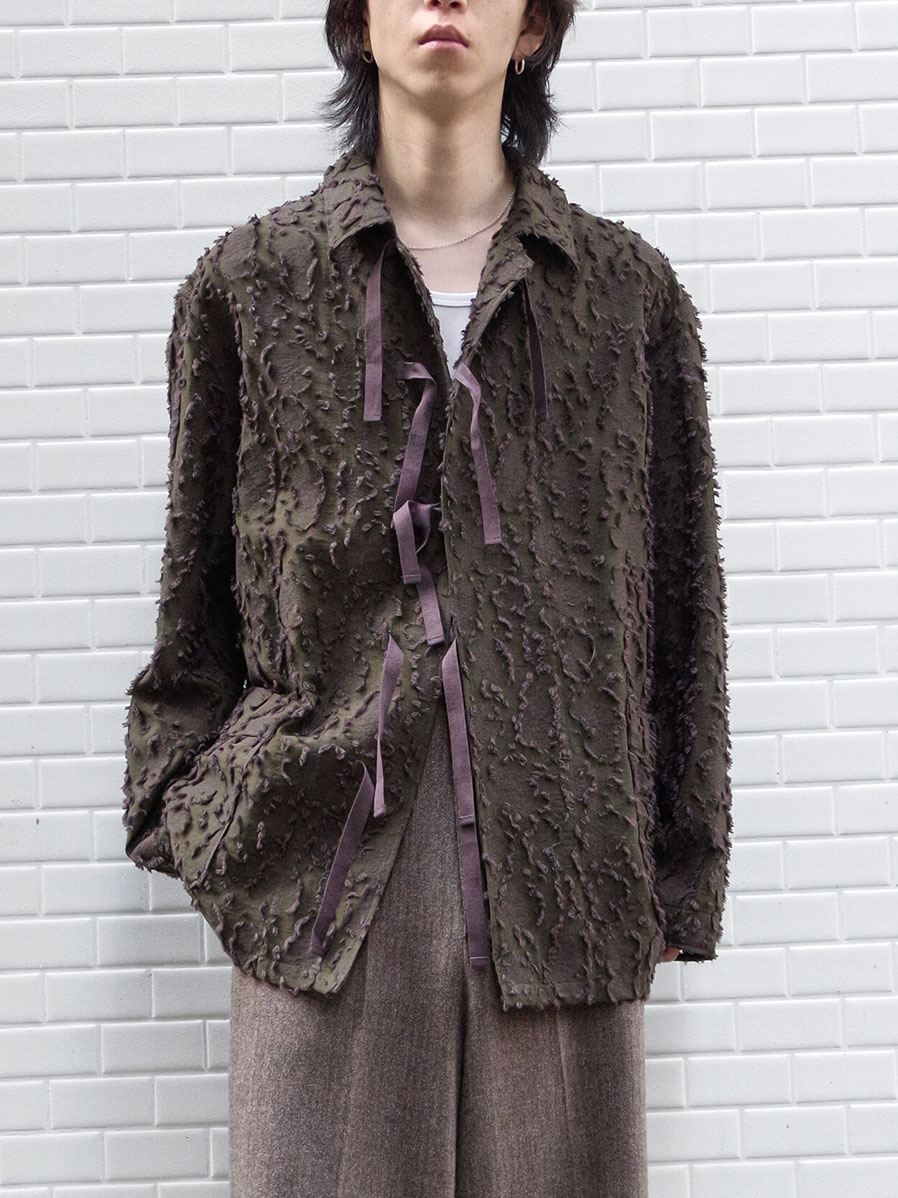 MASU "VICK CAMO RIBBON SHIRT" - BROWN