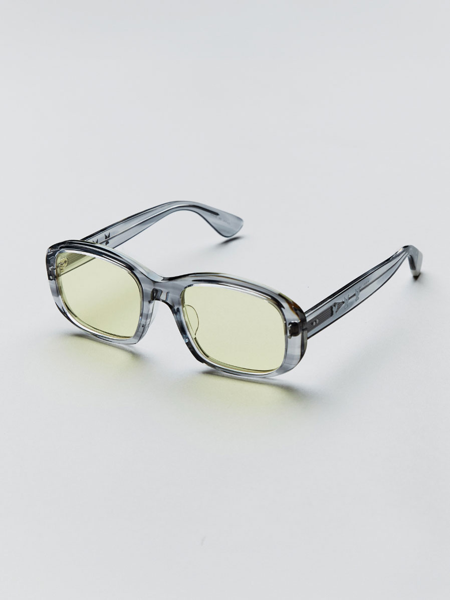 MASU ""MASU X BLANC" OVAL SHAPE SUNGLASSES" - GRAY MARBLE