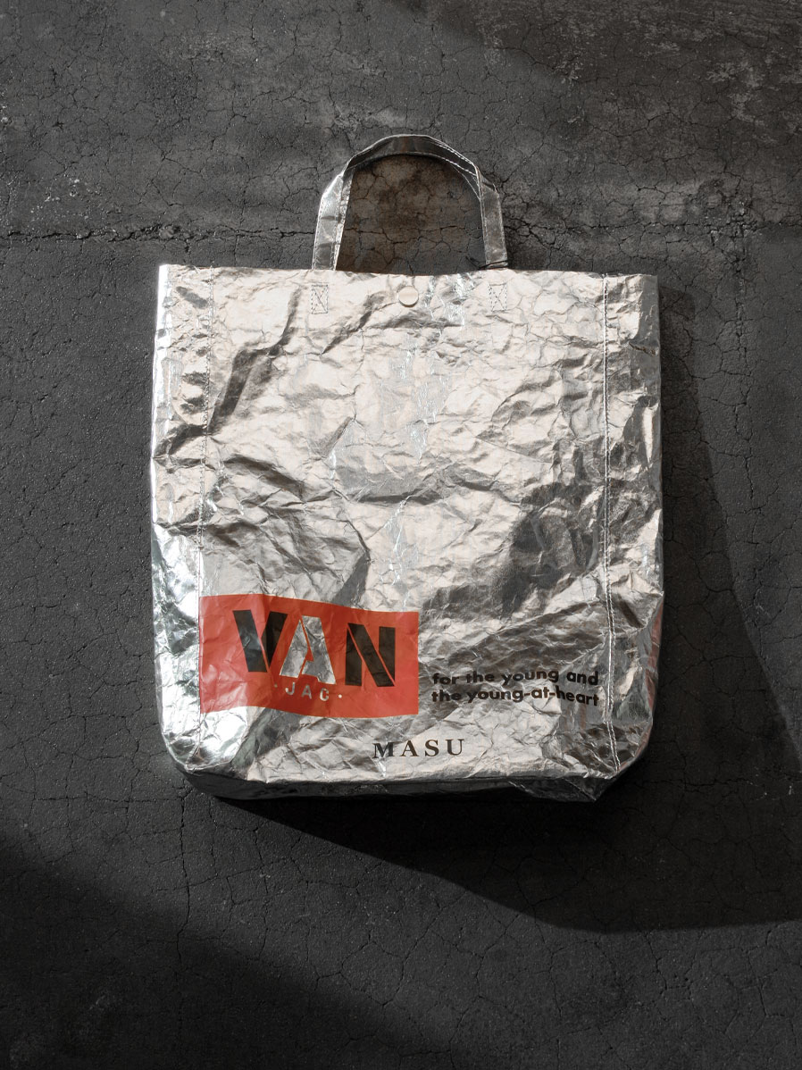 MASU × VAN SHOPPING BAG(SILVER) エムエーエスユー MASU MASU X VAN JAC Shopping Bag （Silver