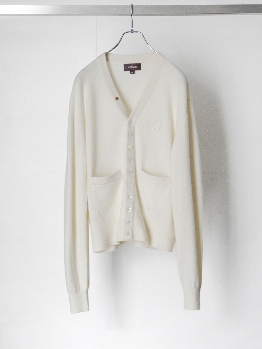 MASU "MB 10 BUTTON CARDIGAN" - MILK