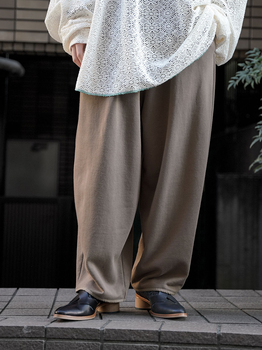 my beautiful landlet "URAKE WIDE SWEAT PANTS" - MOCHA