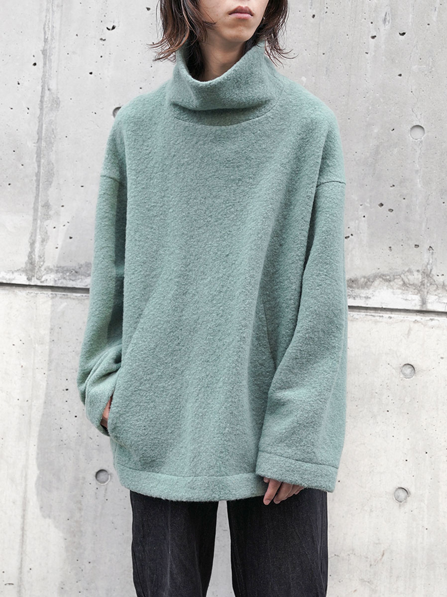 my beautiful landlet "SLIVER WOOL HIGH NECK" - GREEN