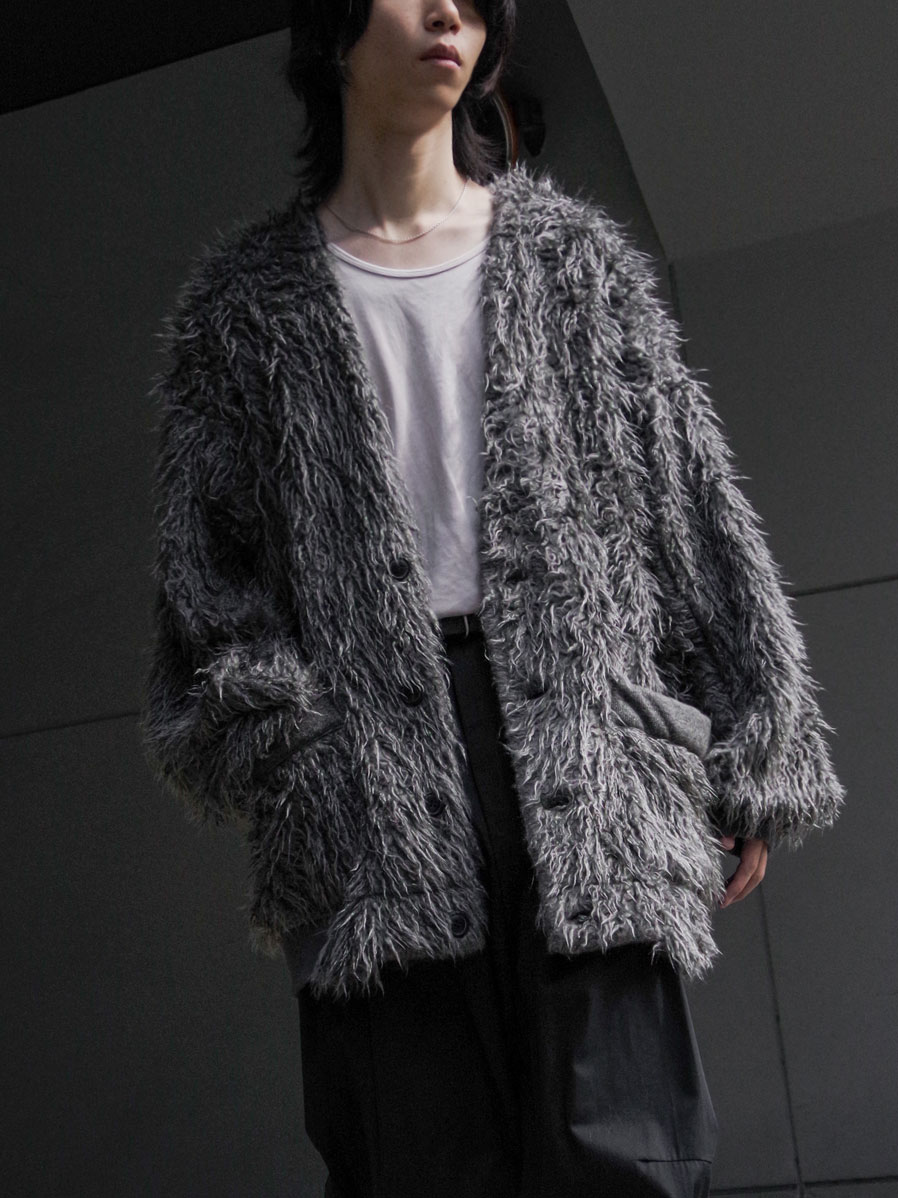 my beautiful landlet "SHAGGY CARDIGAN" - GRAY