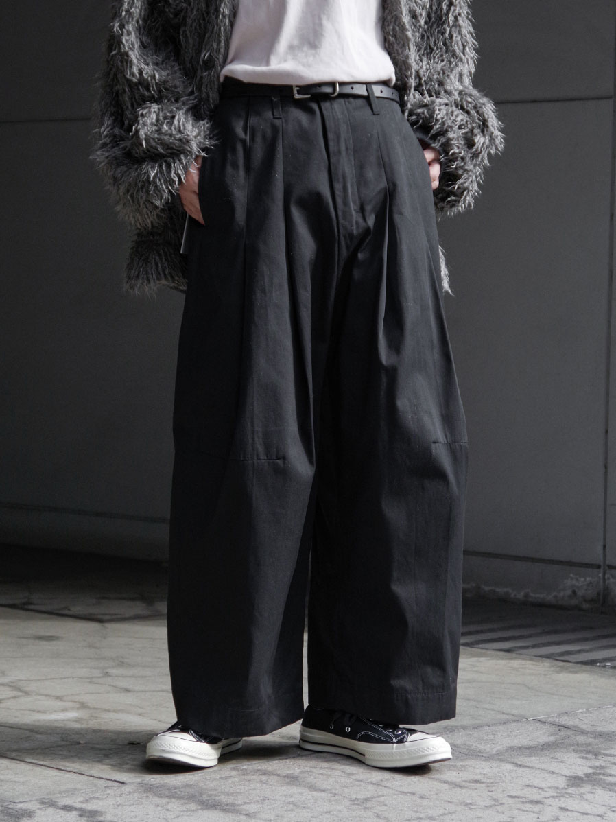 SHINYAKOZUKA "UPCYCLED BAGGY" - BLACK