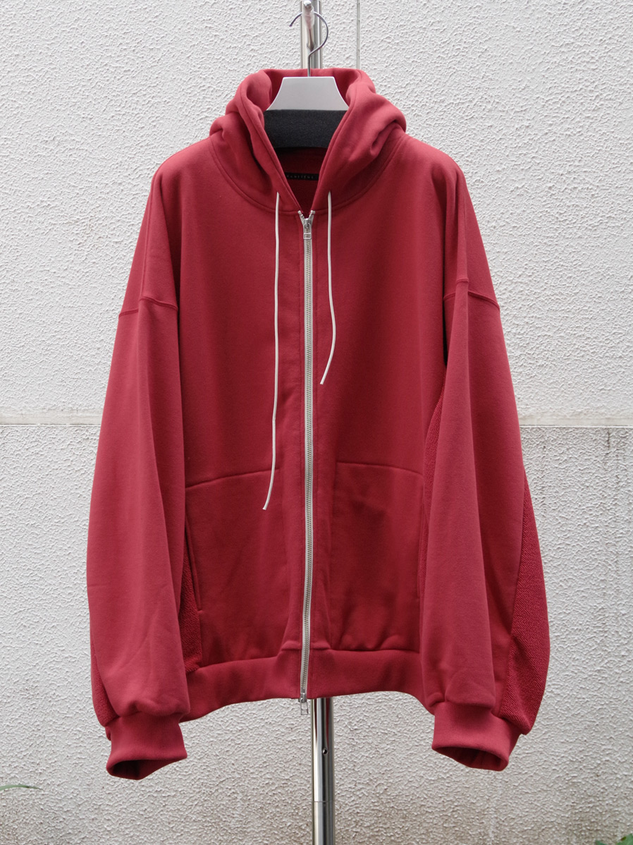 my beautiful landlet "30/7 TIGHT TENION FLEECY FABRIC PARKA" - RED