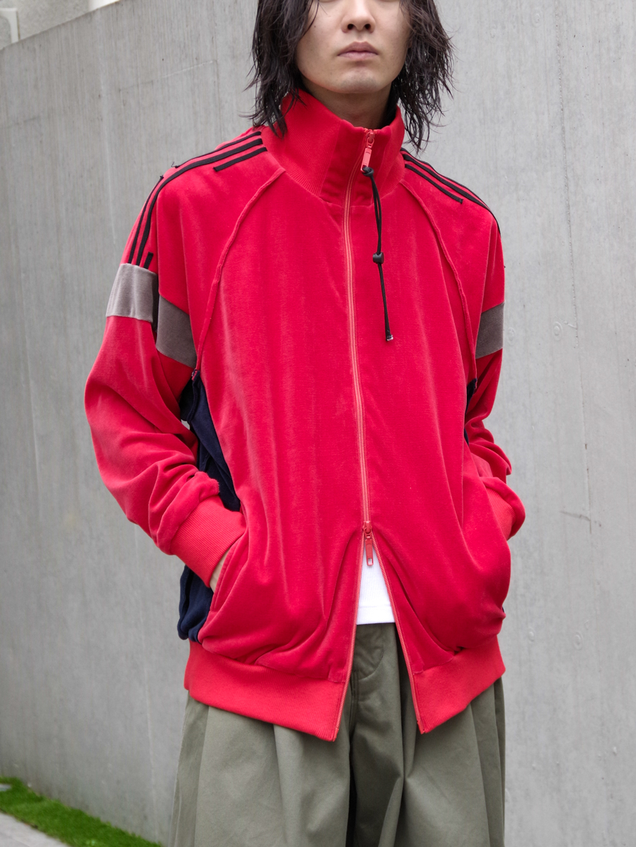 my beautiful landlet "COTTON VELOUR TRACK JACKET" - RED