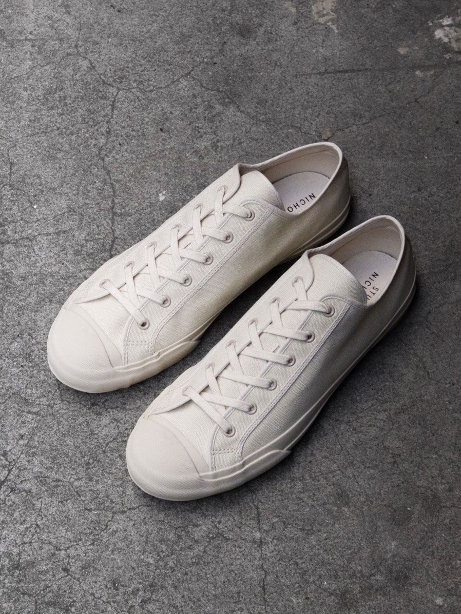 STUDIO NICHOLSON "MERINO VULCANISED SOLE CANVAS SHOE"