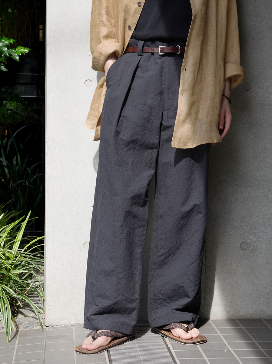 RAKINES "TWIN CORD STRIPE / OVERLAP PANTS"