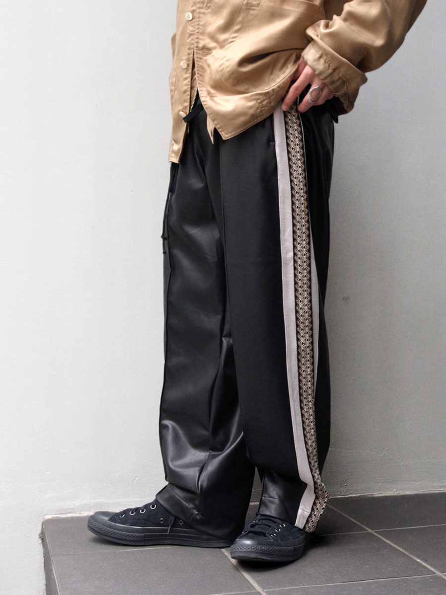 Sasquatchfabrix. "SYNTHETIC LEATHER TRACK PANTS"