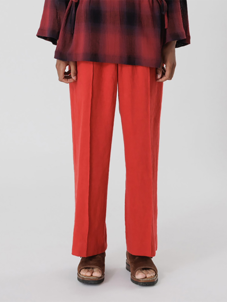 Sasquatchfabrix. "DRAWSTRING COIN PK SLACKS" - RED