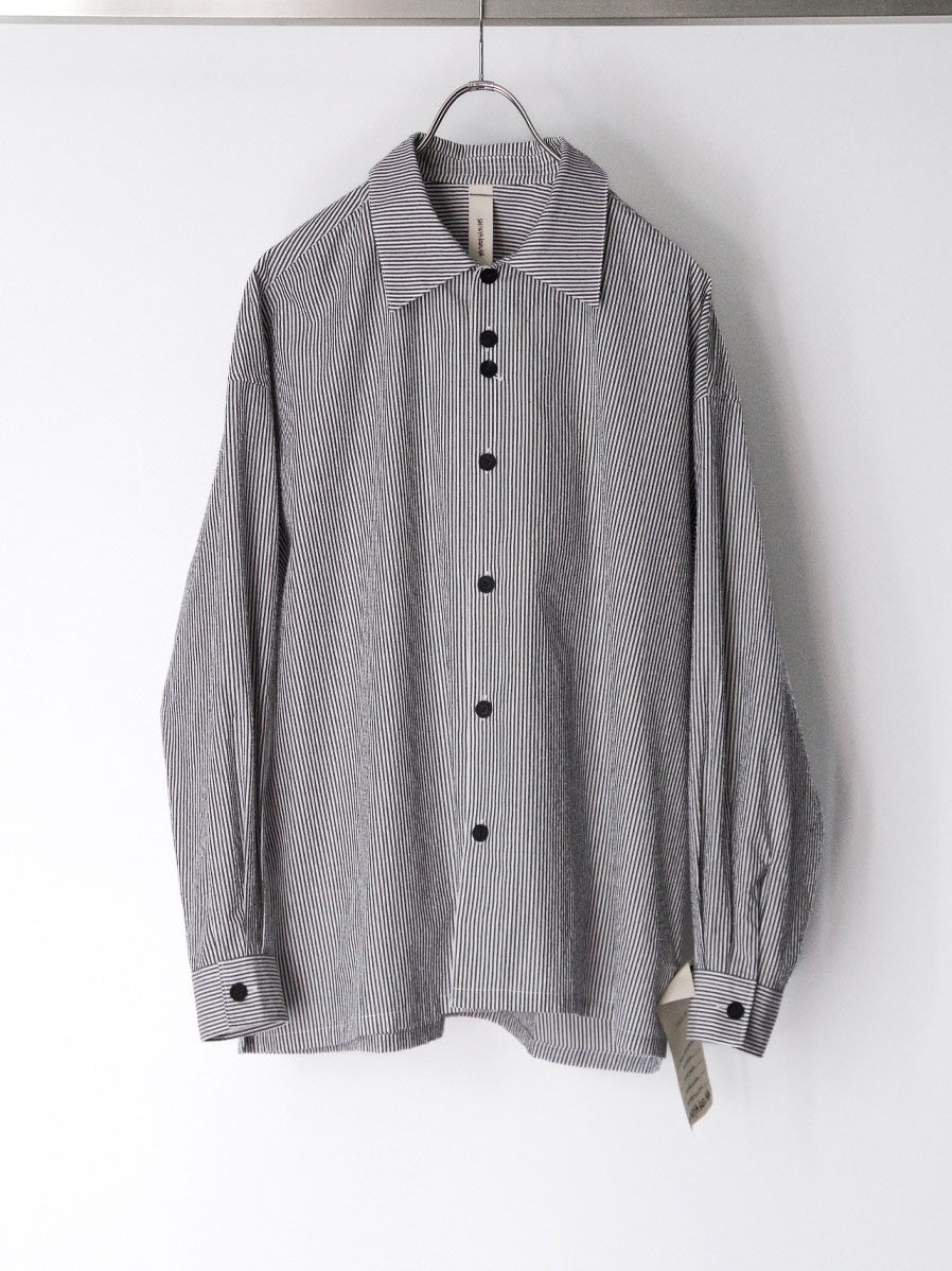 SHINYAKOZUKA "ROOMY SHIRT(ISSUE#8)" - BLACK STRIPE