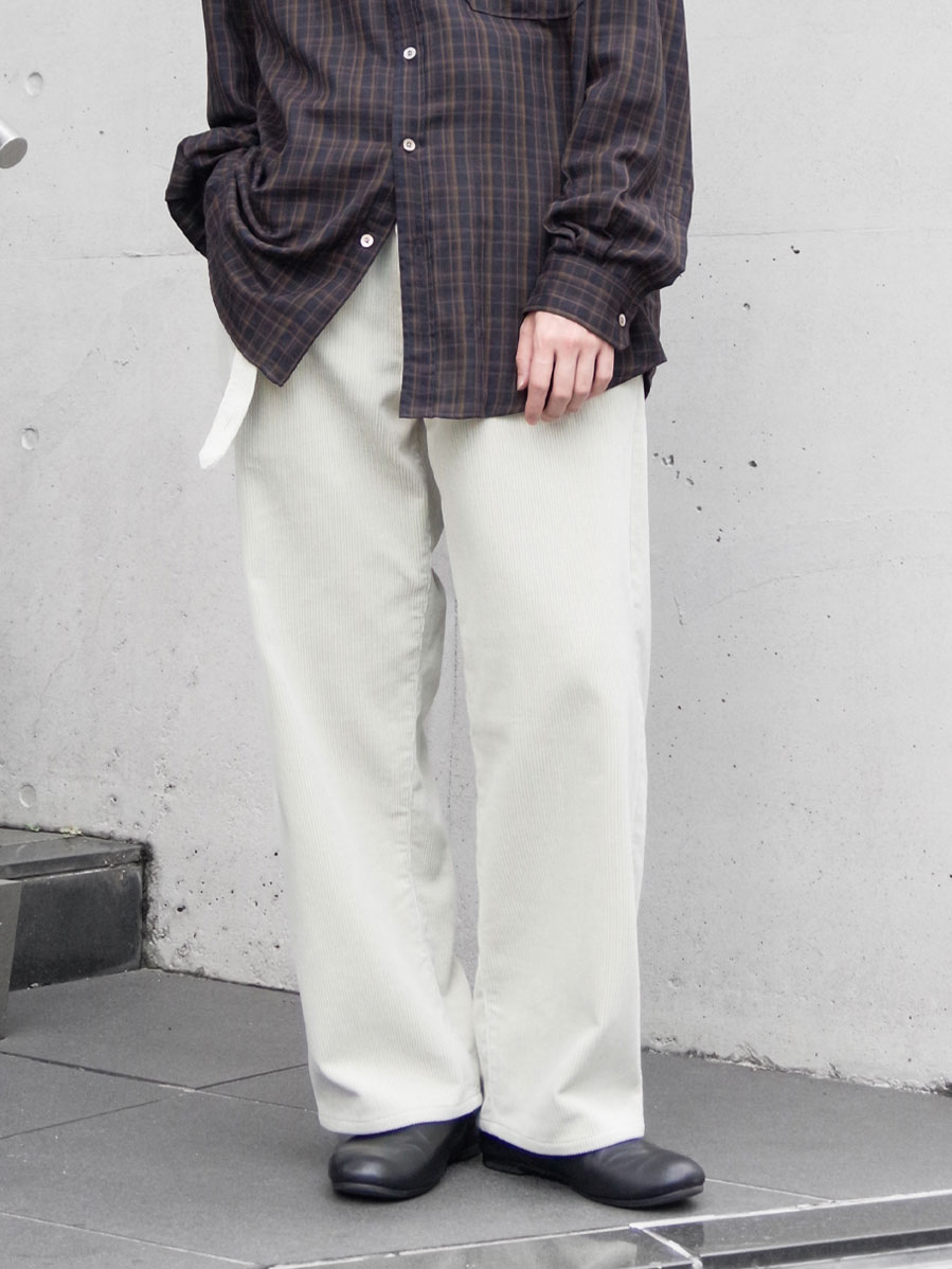 YOKO SAKAMOTO "BELTED TROUSERS" - IVORY