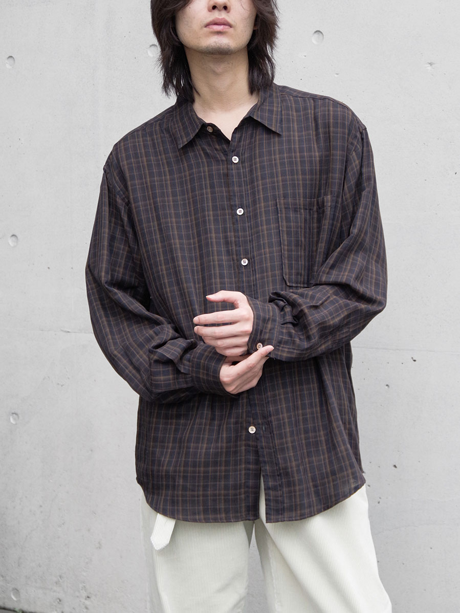 soe "Dad Shirts" - NAVY/BROWN