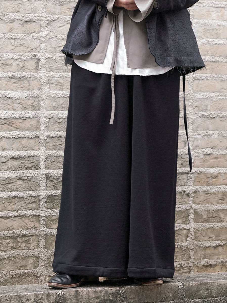 YOKO SAKAMOTO "SUPER HIGHWET HAKAMA PANTS" - BLACK