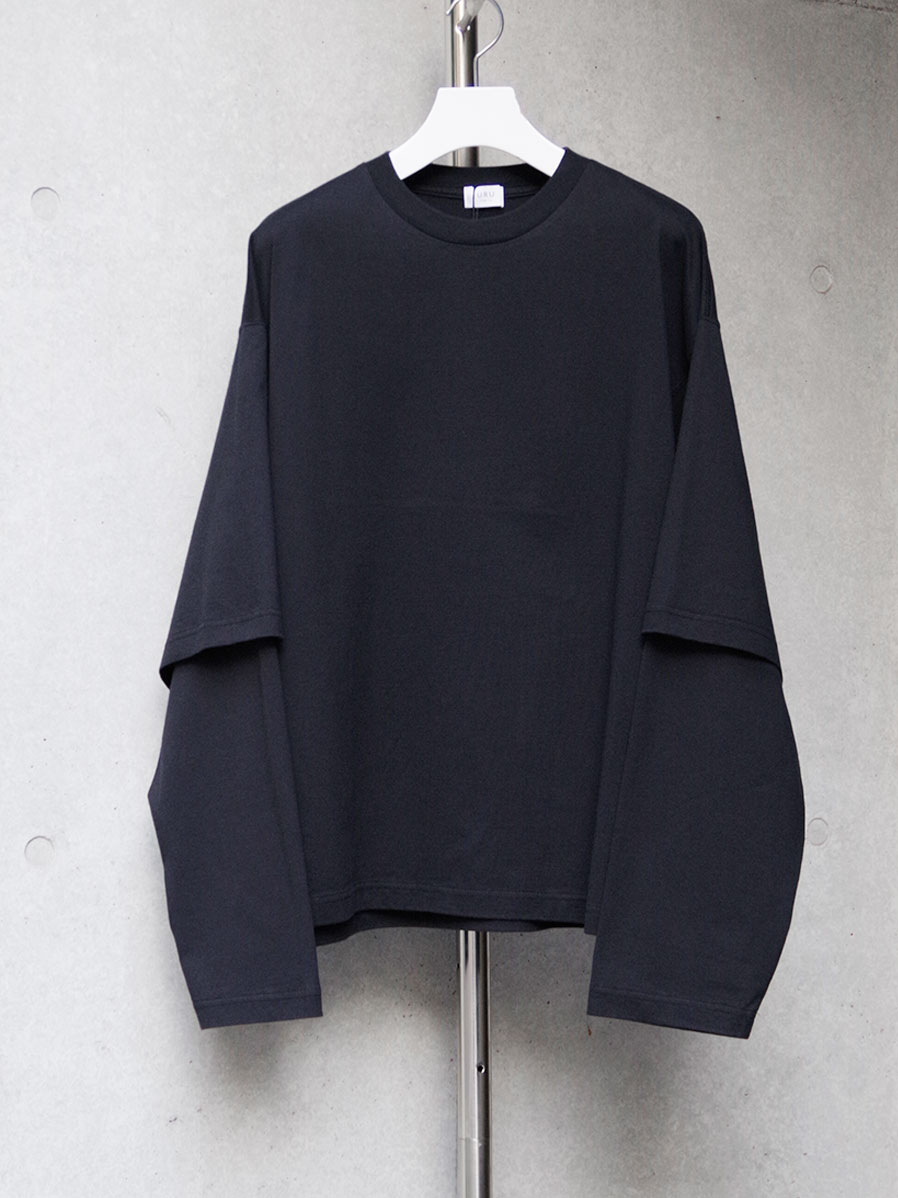 URU "CREW NECK L/S TEE" - BLACK