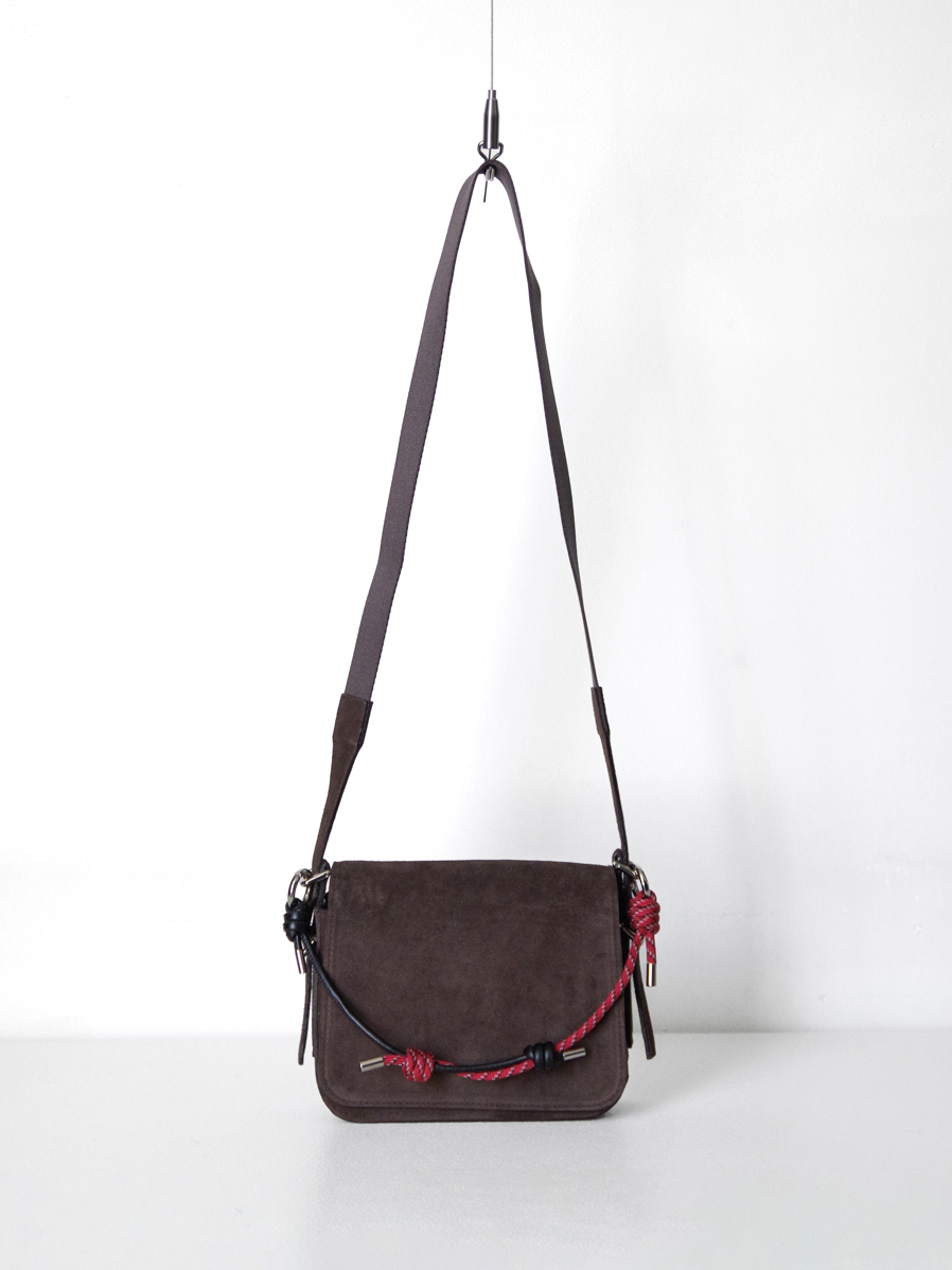 URU "SUEDE BAG" - BROWN×RED