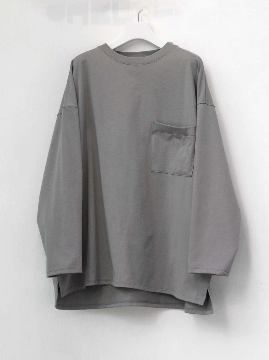 VOAAOV "Gauge Cotton Tenjiku L/S TEE" - GRAY