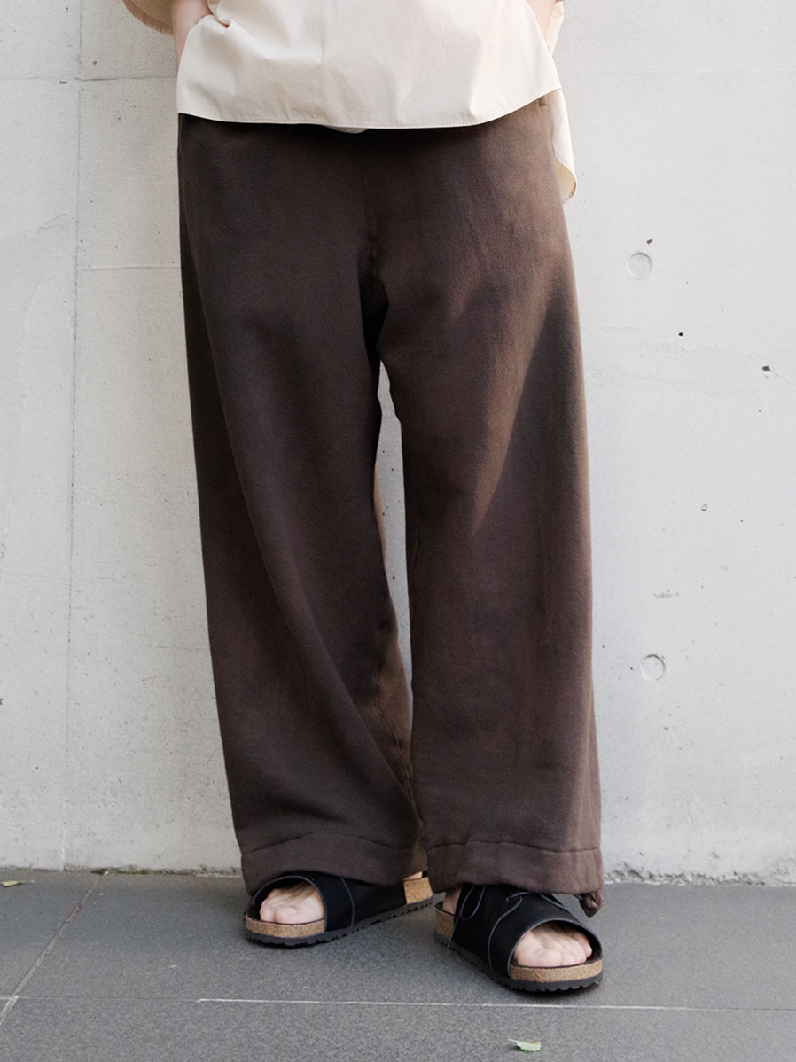 YOKO SAKAMOTO "BAGGY PANTS" - DARK BROWN