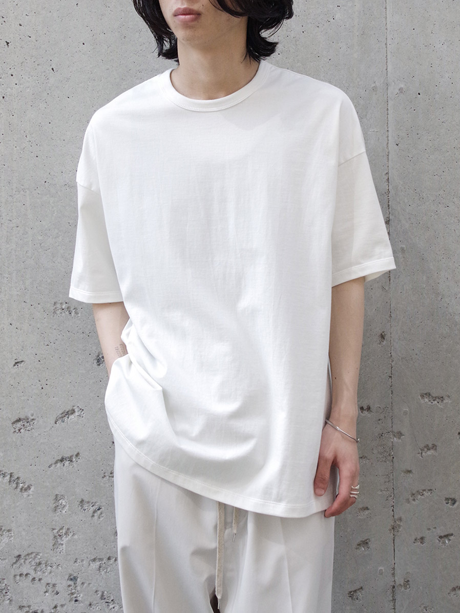 yoko sakamoto ヨーコサカモト オーバーサイズ クルーネック 丸首 無地 スウェット シャツ ホワイト系 【中古】 yoko sakamoto ヨーコサカモト オーバーサイズ クルーネック