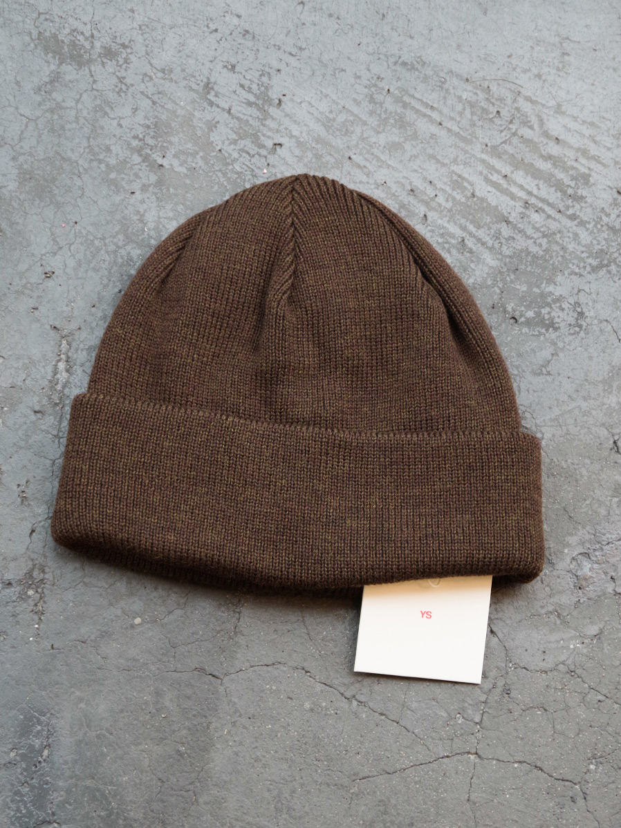 YOKO SAKAMOTO "KNIT BIG WATCH CAP" - HEATHER BROWN