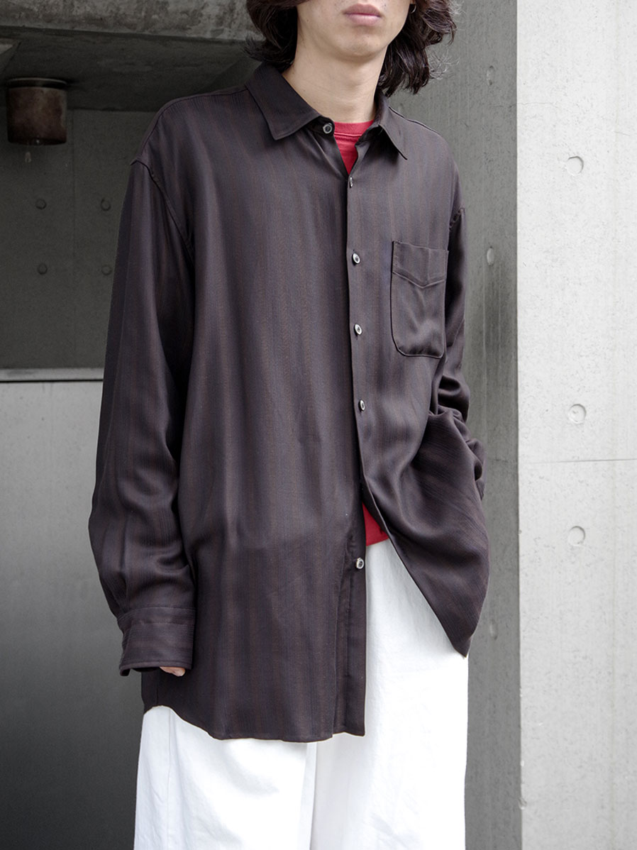 トップス yoko sakamoto 23aw grandpa shirts M YOKO SAKAMOTO（ヨーコサカモト） / GRANPA SHIRT ご紹介