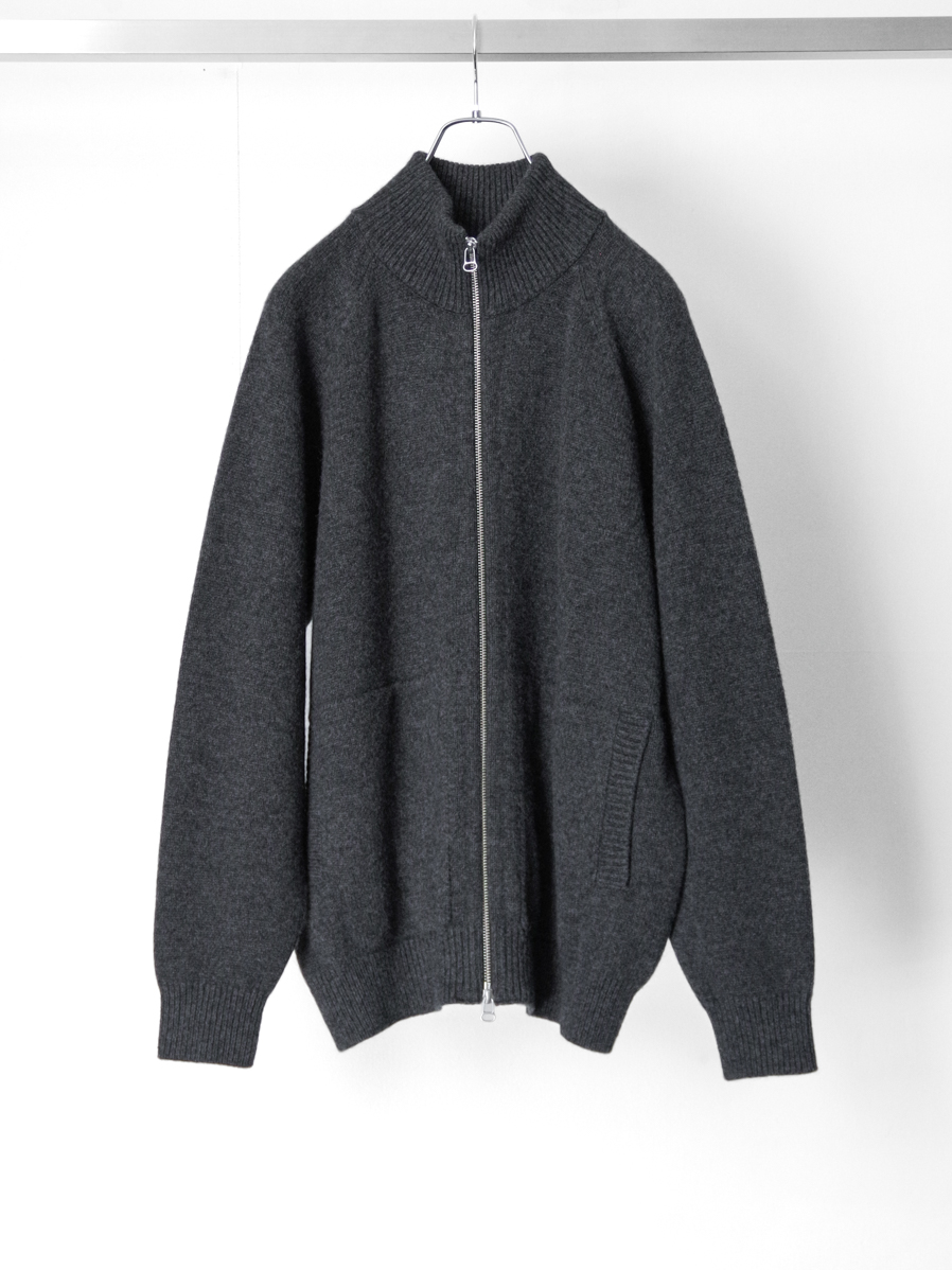 YOKO SAKAMOTO "DRIVERS KNIT" - CHARCOAL GRAY