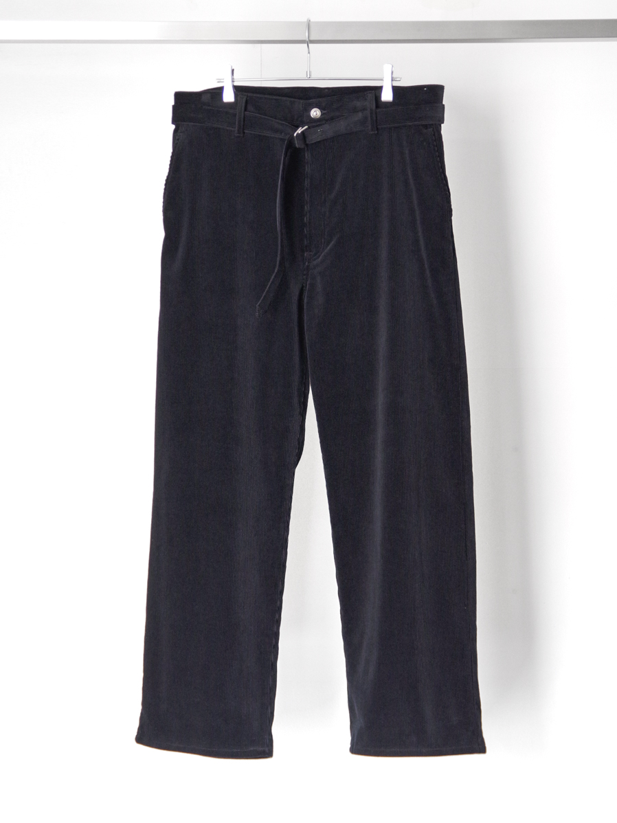 YOKO SAKAMOTO "BELTED TROUSERS" - BLACK