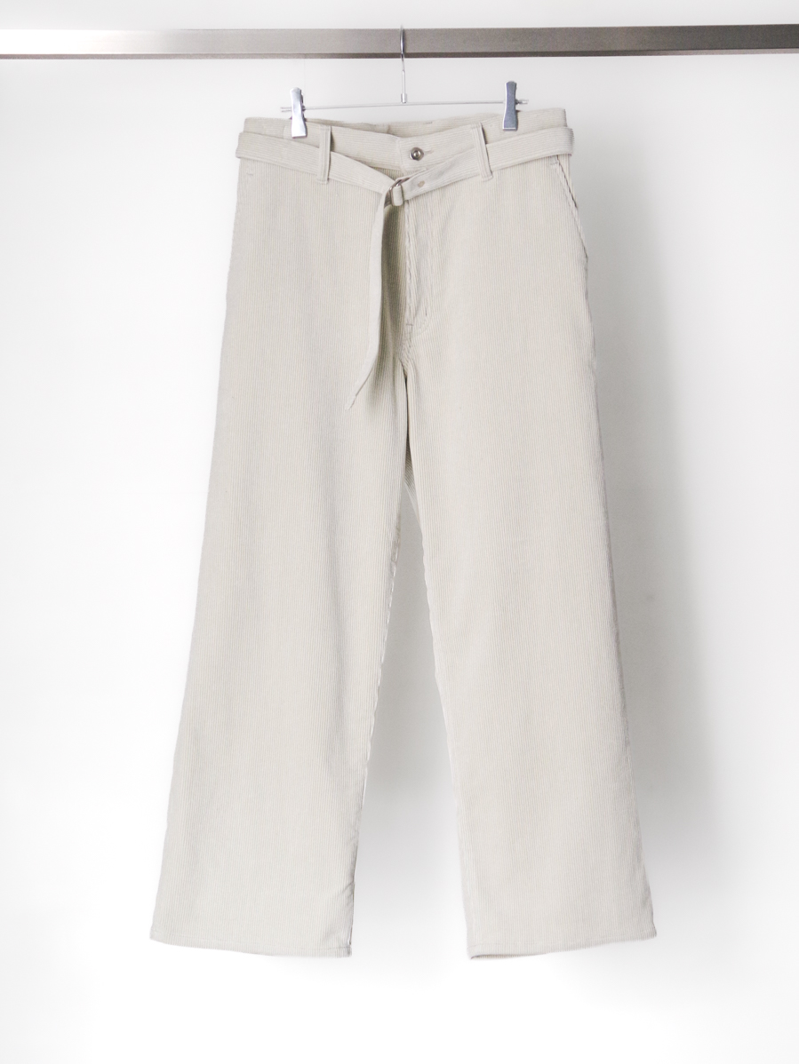 YOKO SAKAMOTO "BELTED TROUSERS" - IVORY