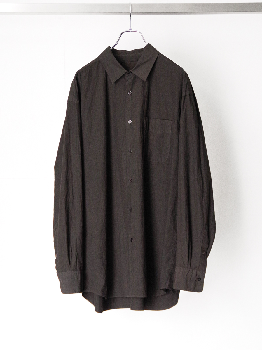 YOKO SAKAMOTO "REGULAR COLLAR SHIRT" - KAKISHIBU 柿渋染め**
