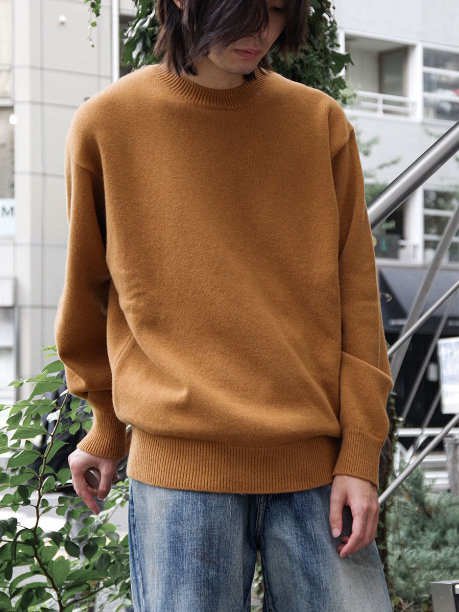 YOKO SAKAMOTO "CREW NECK KNIT" - ORANGE