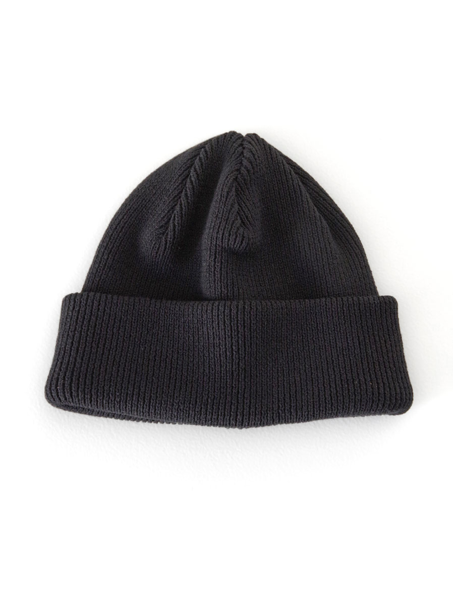 YOKO SAKAMOTO "KNIT BIG WATCH CAP" - BLACK