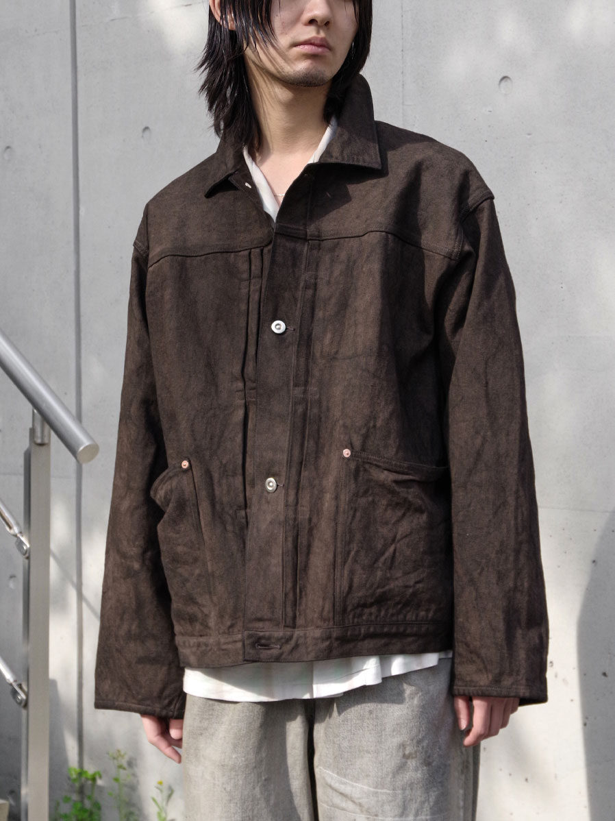 YOKO SAKAMOTO "PLEATS JACKET" - KAKISHIBU