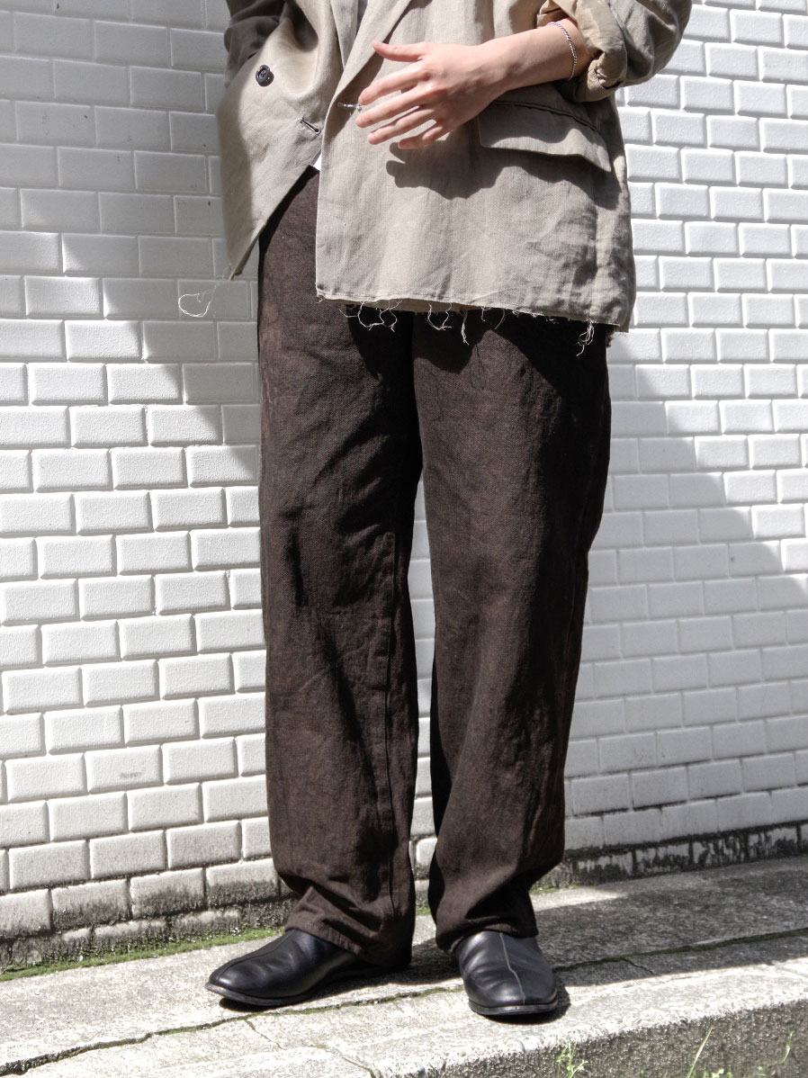 YOKO SAKAMOTO "5POCKET EASY PANTS" - KAKISHIBU